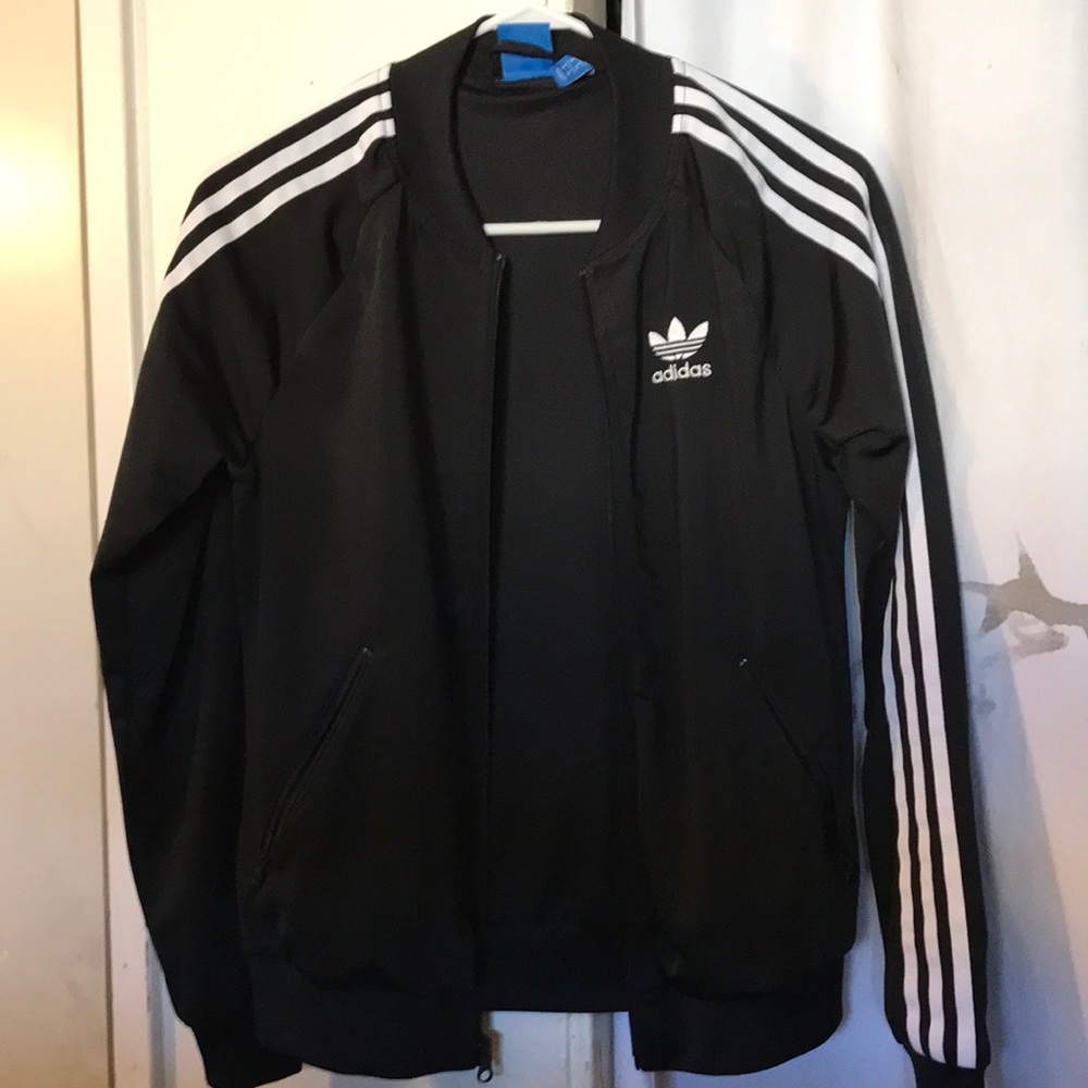 Adidas black zipper sweater